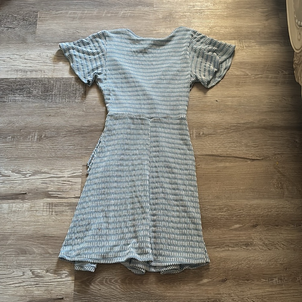 Caution To The Wind Striped Wrap Dress - Picture 4 of 5